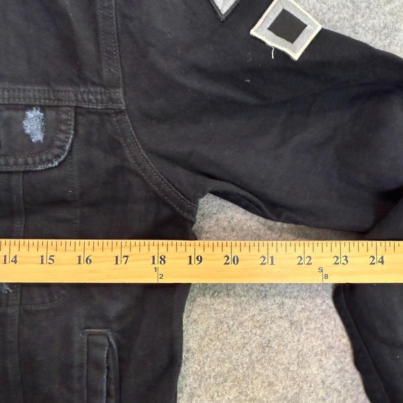 Rag & Bone x Playstation Trucker Jacket Adult XS Black Denim Embroidered Rare - Picture 9 of 14